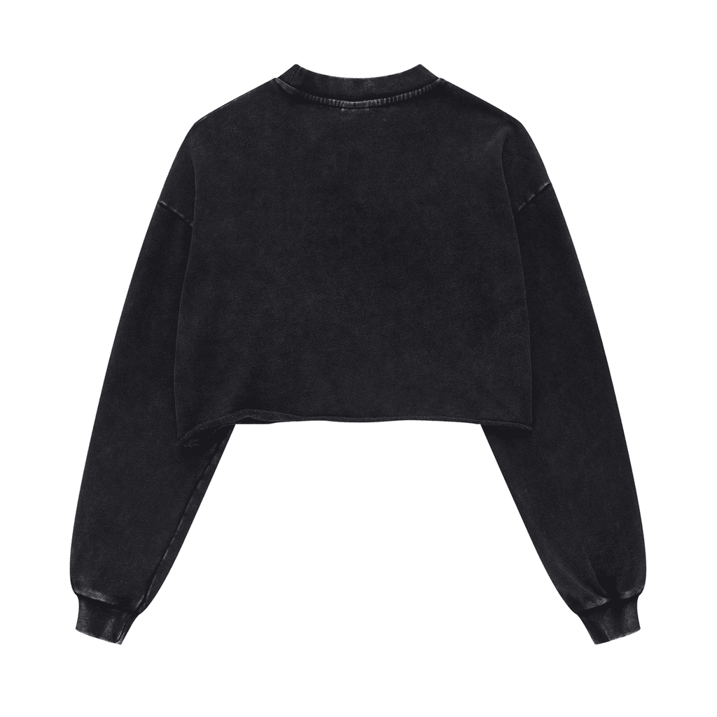 Cropped Crew Neck Sweatshirt