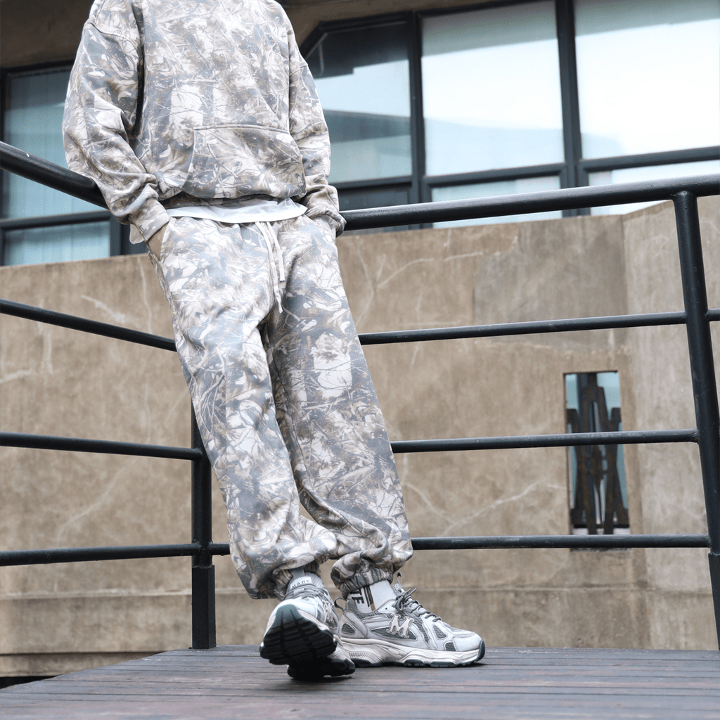 Unisex 100% Cotton Heavyweight French Terry Camo Sweatpants（400GSM）