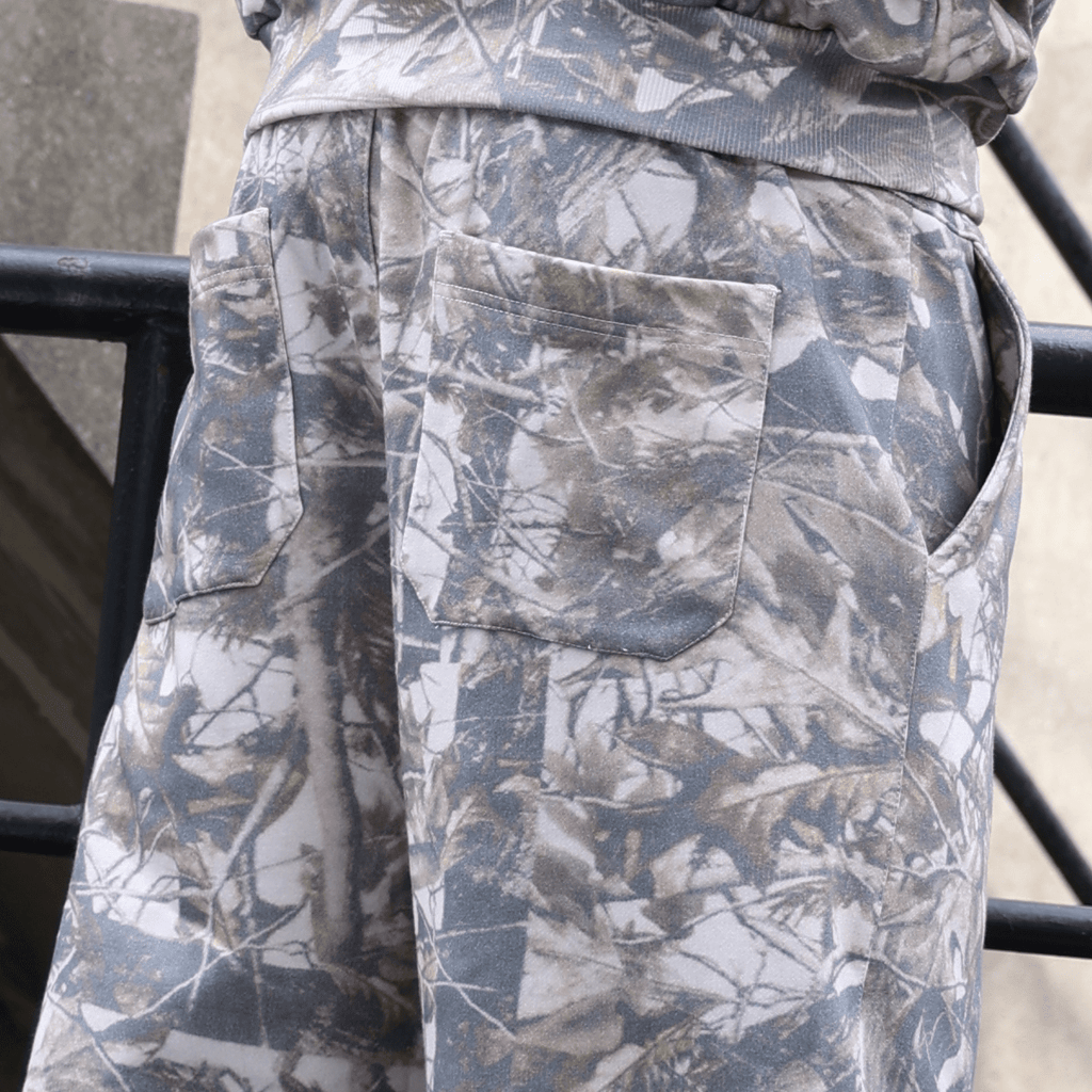 Unisex 100% Cotton Heavyweight French Terry Camo Sweatpants（400GSM）