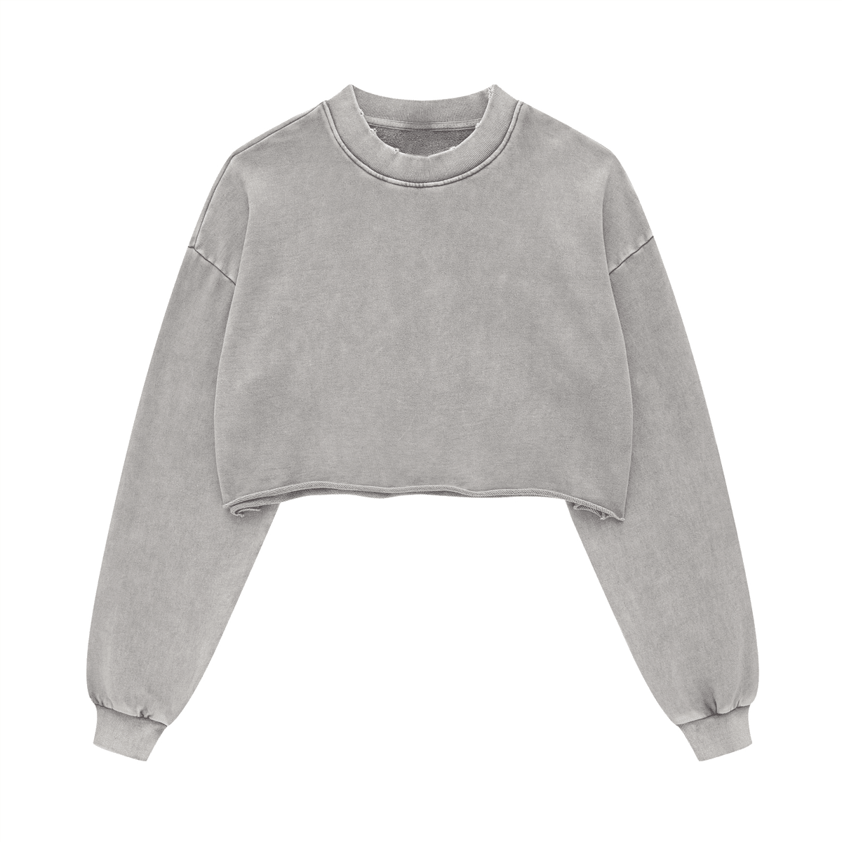 Cropped Crew Neck Sweatshirt