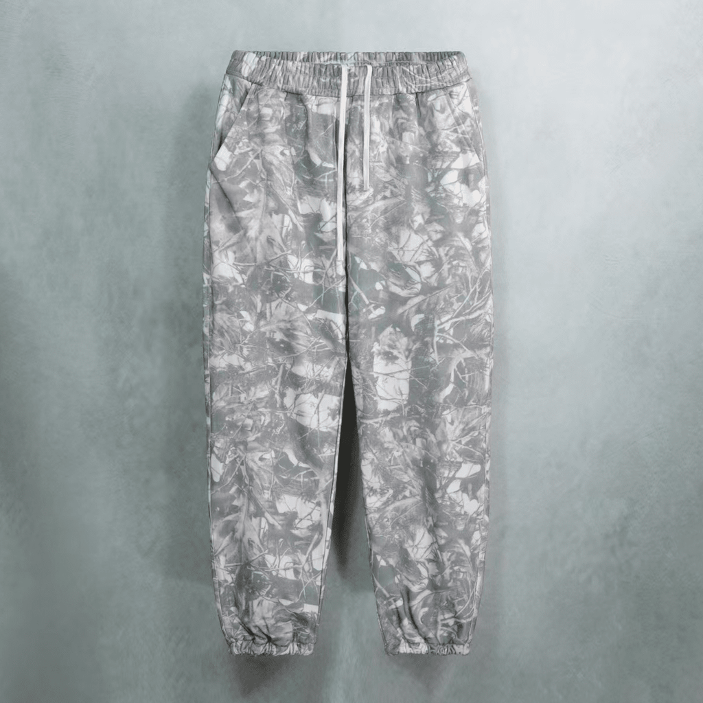 Unisex 100% Cotton Heavyweight French Terry Camo Sweatpants（400GSM）