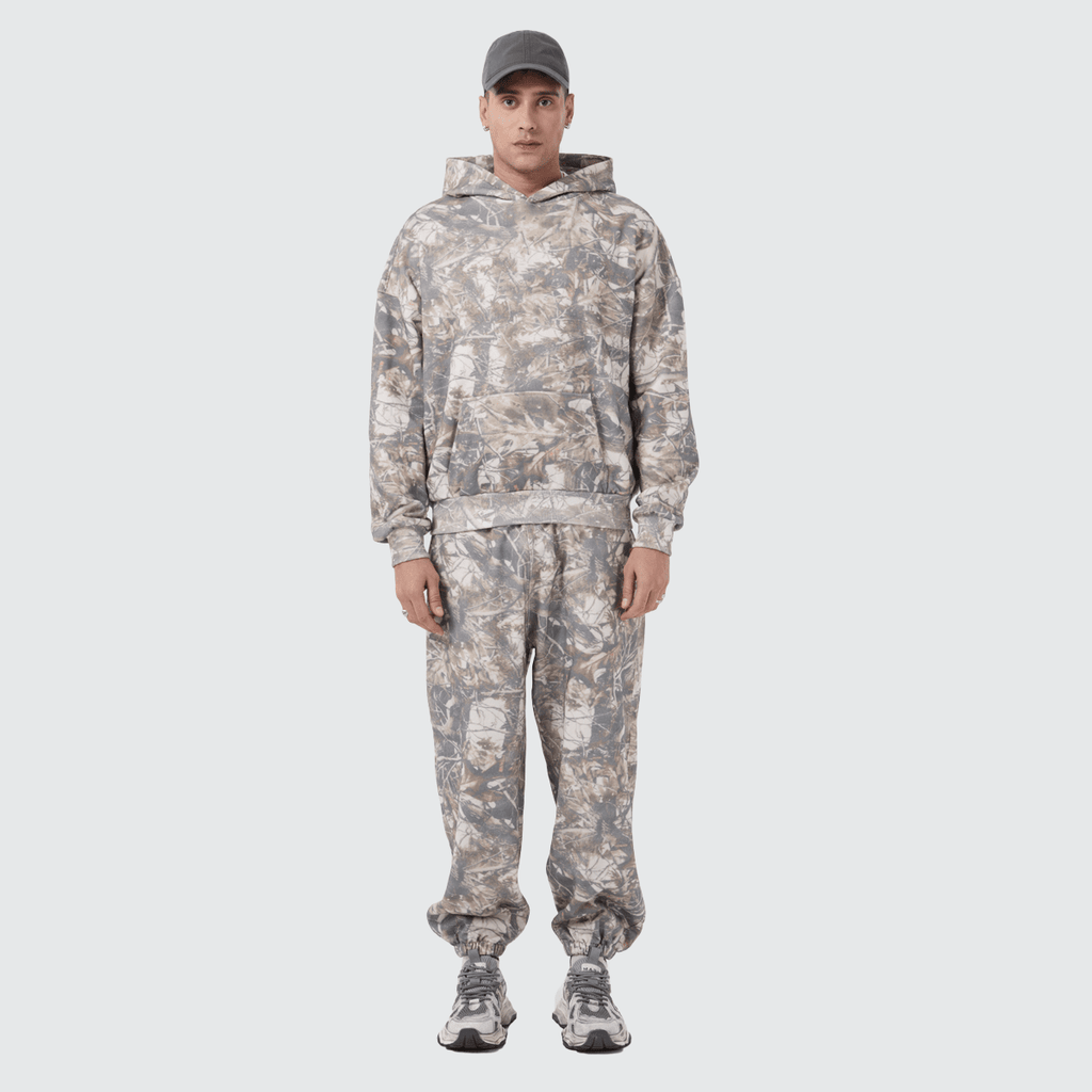 Unisex 100% Cotton Heavyweight French Terry Camo Sweatpants（400GSM）