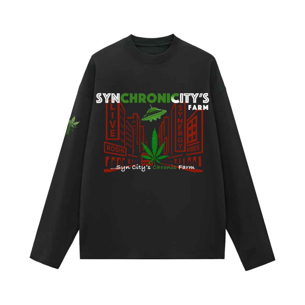 Unisex Heavyweight 100% Cotton Solid Color Long-Sleeve T-Shirt (280GSM)