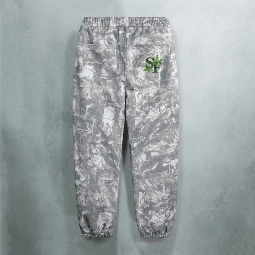 Unisex 100% Cotton Heavyweight French Terry Camo Sweatpants（400GSM）