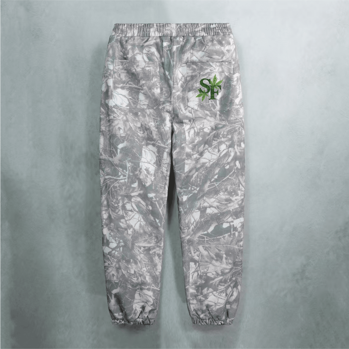 Unisex 100% Cotton Heavyweight French Terry Camo Sweatpants（400GSM）