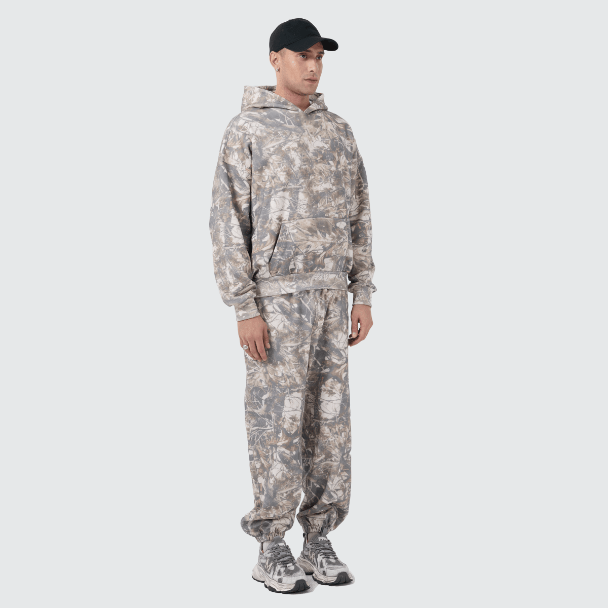Unisex Heavyweight 100% Cotton French Terry Camo Hoodie (400GSM)