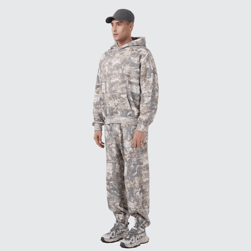 Unisex 100% Cotton Heavyweight French Terry Camo Sweatpants（400GSM）