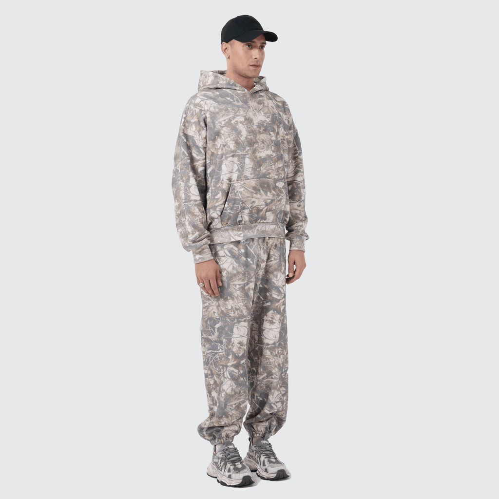 Unisex 100% Cotton Heavyweight French Terry Camo Sweatpants（400GSM）