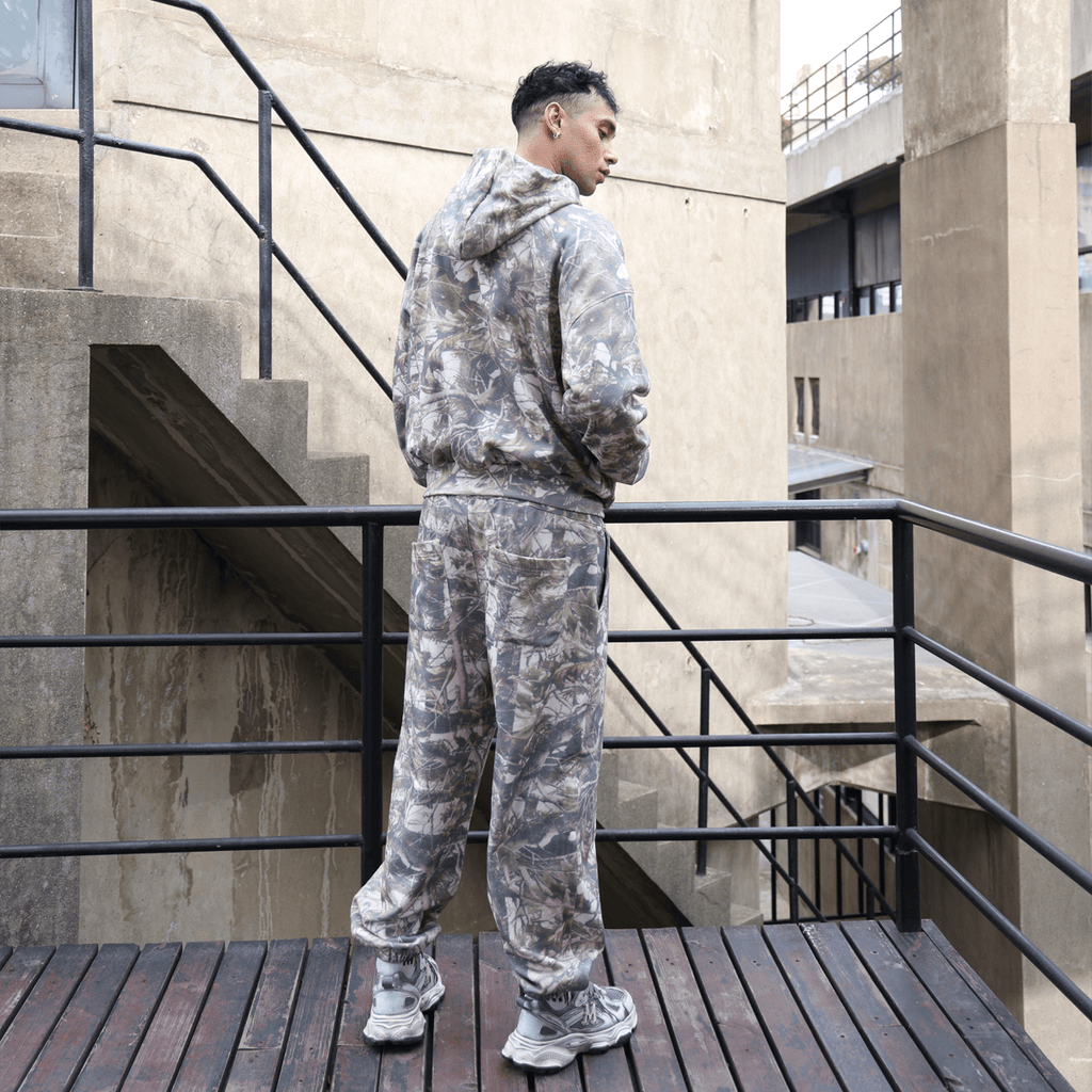 Unisex 100% Cotton Heavyweight French Terry Camo Sweatpants（400GSM）
