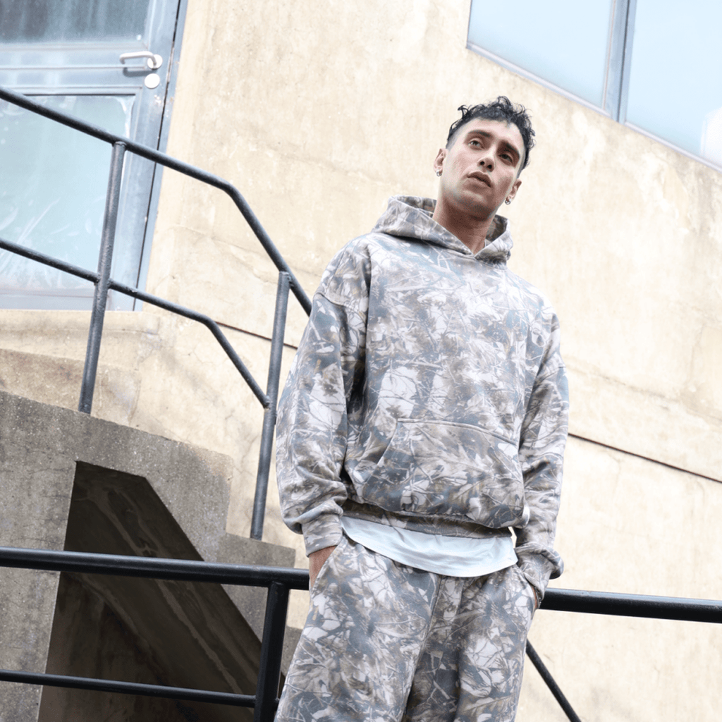 Unisex Heavyweight 100% Cotton French Terry Camo Hoodie (400GSM)