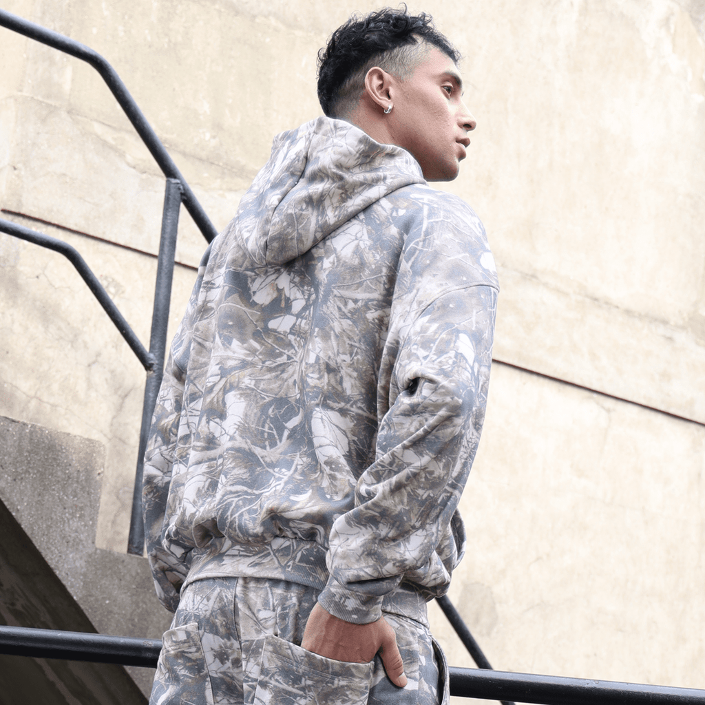Unisex Heavyweight 100% Cotton French Terry Camo Hoodie (400GSM)