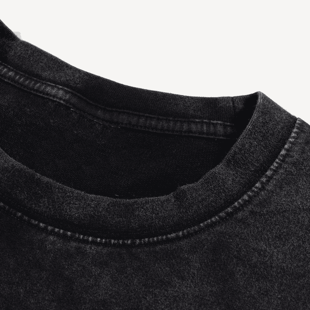 Unisex Heavyweight Cropped Snow-Washed T-Shirt (285GSM)